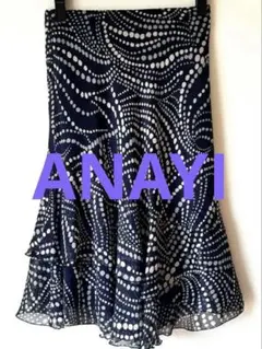 ANAYI水玉柄シフォンスカートのサムネイル