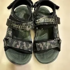 SKECHERS サンダル カモフラージュ　17センチのサムネイル