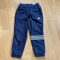 adidas ジャージ 130 ネイビー 3本ライン　裏起毛