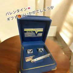 【バレンタインギフトに】Valentino Rudy カフス　ネクタイピンセット
