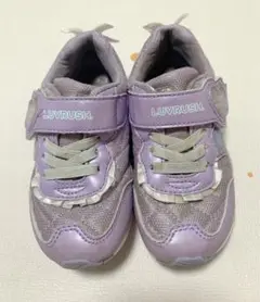 LUVRUSH スニーカー キッズ 女の子 パープル 16.0
