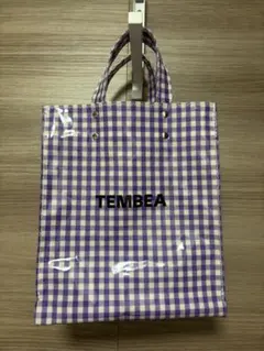 TEMBEA テンベア ピンクチェック PVC ビニール トートバッグ - メルカリ