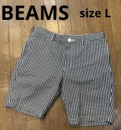 BEAMS ビームス チェック ハーフパンツ Lサイズのサムネイル