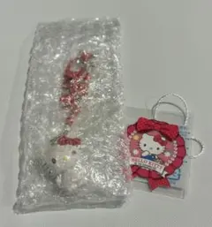 【おまけ付き】ハローキティ シークレットキーホルダー ミニチュアキルト レッド