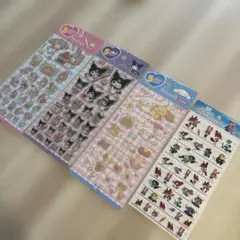 キャラクターシール 4シートセット　サンリオ、ズートピア