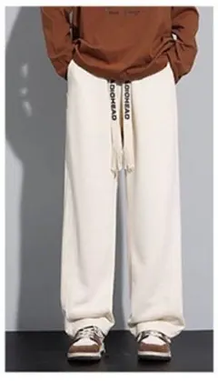 ズボン メンズ ジョガーパンツ ベージュ2XL 軽やか