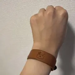 イルビゾンテ レザー バングル 茶色