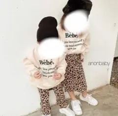 anonbaby Bébé プリント トレーナー XL