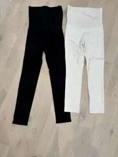 UNIQLO ユニクロ マタニティパンツ スキニー ブラック ホワイト