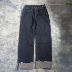 dazy ダークブルー ストレートデニム