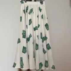 【美品】melange フレアロングスカートのサムネイル