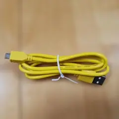 イエロー Micro USBケーブル