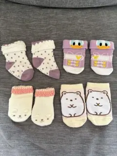 【4点セット】ベビー靴下セット すみっこ　デイジー