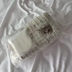 ポール&ジョー　JAL ポーチ　ツイード　POAL&JOE 機内販売　猫