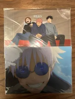 呪術廻戦　虎杖悠二　伏黒恵　釘崎野薔薇　五条悟　夏油傑　クリアファイル