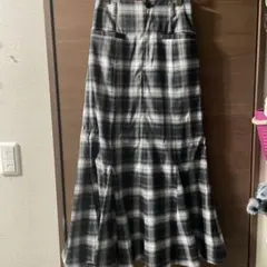 PAGEBOY チェックロングスカート