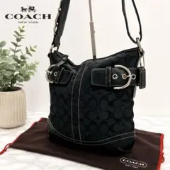 極美品 COACH オールドコーチ 黒 ブラック フラップ flap レザー