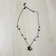 ANNA SUI 蝶モチーフ ネックレス 黒 ブラック