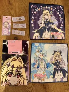 ミニタオル　フェイスタオル　缶バッチ　ばんそうこう　キュアアルカナ・シャドウ