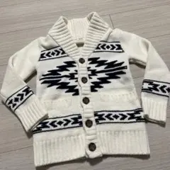 ライトオン130MPS 幾何学模様 カーディガン