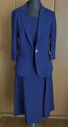 ネイビー 3/4袖ジャケット・ワンピセットタグ付き