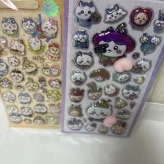 【２枚セット】ちいかわ、ぷにぷにシール、水、硬いシール