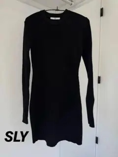 SLY リブニットワンピース