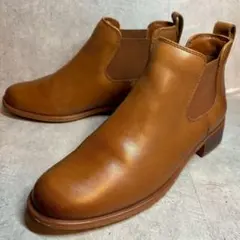 美品【クラークス】ハビシャムトップ/茶/サイドゴアブーツ/UK4.5のサムネイル
