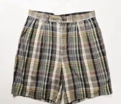 ポロラルフローレンマドラスチェックコットンショーツ　TYLER SHORTS