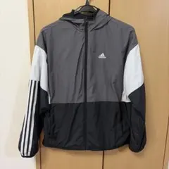 adidas ウィンドブレーカー Sサイズ グレー