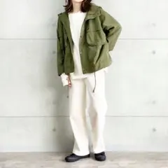 AUG ピーチ起毛ワークブルゾン アウター ジャケット