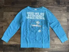 denimdungareeスヌーピースエット01デニムダンガリー150ピーナッツ