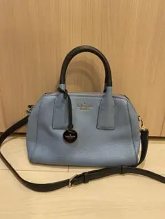 kate spade ハンドバッグ＊ブルーバイカラー