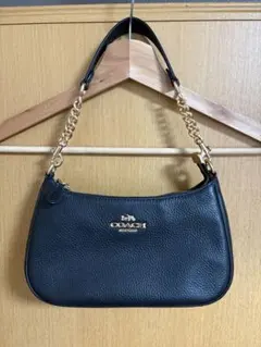 【美品】COACH コーチ テリ ショルダー バッグ ブラック CA209
