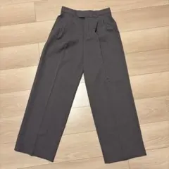 GU グレー ワイドパンツ