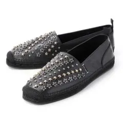 【 新品 未使用 】JIMMY CHOO スタッズ付きスリッポン ブラック