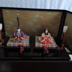 お雛様　 中型 伝統的和装　木目込み雛人形