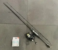 釣りセット2ピーススピニングロッド（180㌢穂先二本付)1000番ライン