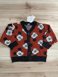 【新品未使用】フタフタ　ミッキー　カーディガン　100