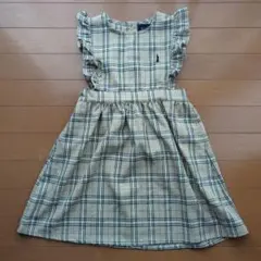 【超美品】EASTBOY チェック柄 ノースリーブワンピース
