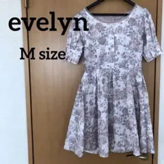 最終お値下げ‼️evelyn 花柄ワンピース　 M size