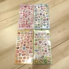 4枚セット！3D 夜光　ぷっくりシール　ボンボンドロップ風