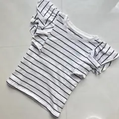 グローバルワーク Tシャツ ボーダー キッズ Lサイズ (110-120cm)