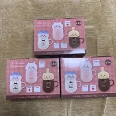 ちいかわ チルタイム蓋付きマグカップ ちいかわ ハチワレ うさぎ 3点セット