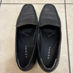 REGAL ブラックレザー ローファー