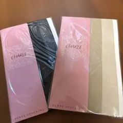 CHARLE ストッキング Mサイズ ローチベージュブラック 2足セット