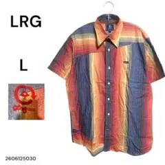 専用★美品わけあり★LRG バックロゴ エルアールジー 半袖シャツ Lマルチカラのサムネイル