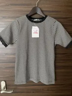 mysa 半袖ストライプTシャツ L