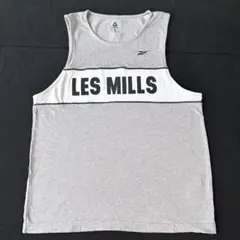 レズミルズ　LESMILLS タンクトップ　グレー　リーボック　メンズ　L