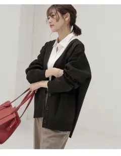 リッチライトニットVカーディガン GLOBAL WORK